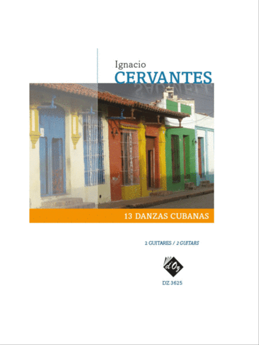 13 Danzas cubanas Classical Guitar scores gallery preview page 1