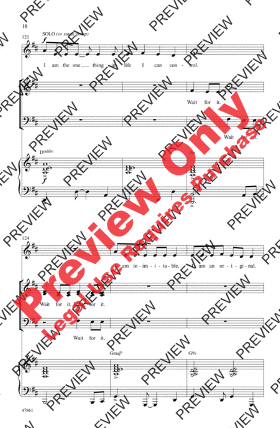 Hamilton Highlights 3-Part scores gallery preview page 18