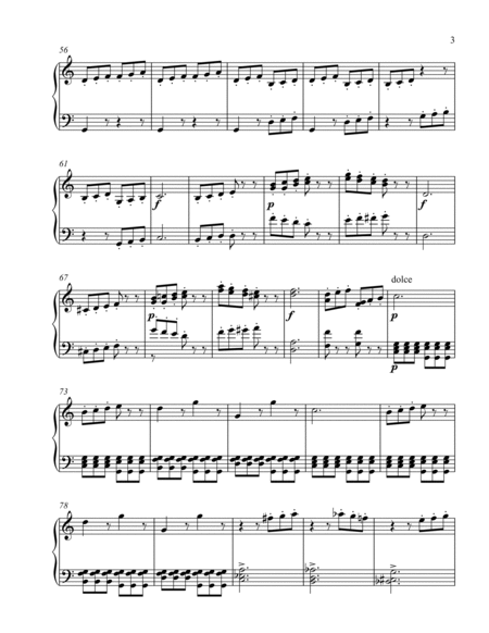Schubert's Strings Quartet no. 2, D. 32, I. Pressissimo (Piano)