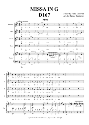 SCHUBERT - MISSA IN G - Arr. for SATB Choir and Organ (With Organ part)