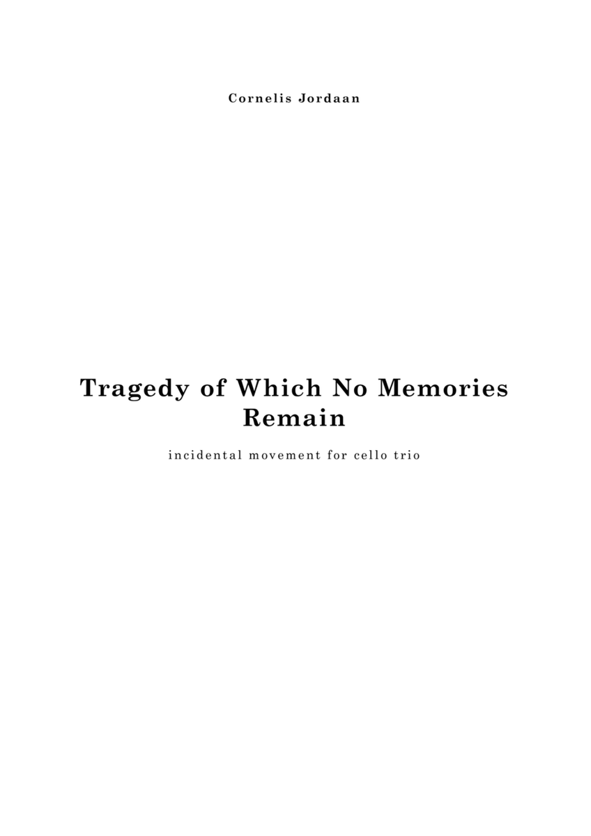 Tragedy of which no memories remain image number null