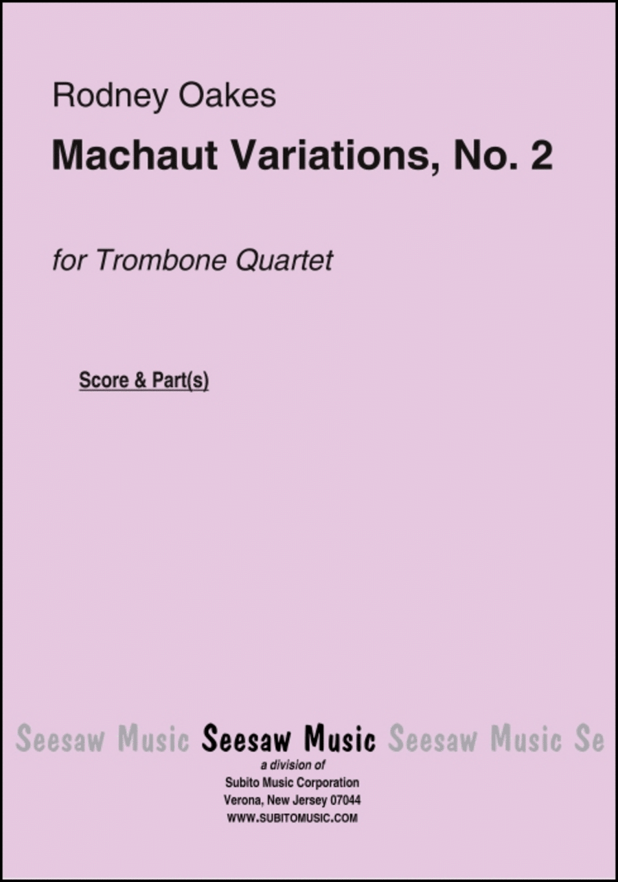 Machaut Variations, No. 2