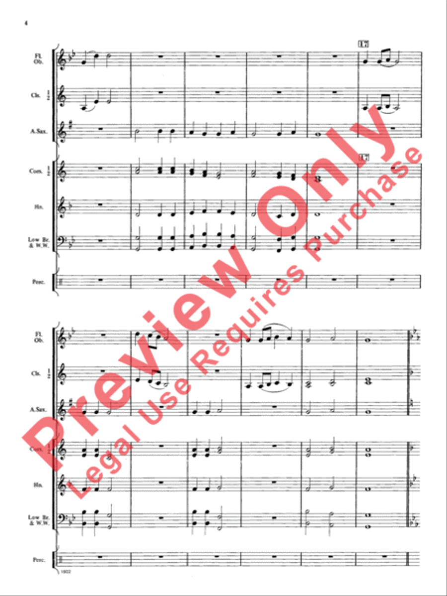 Chant and Celebration Concert Band scores gallery preview page 5