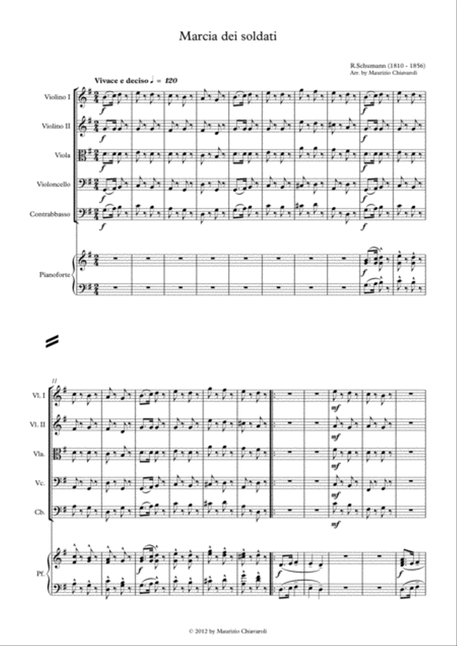 Marcia dei soldati String Orchestra scores gallery preview page 2