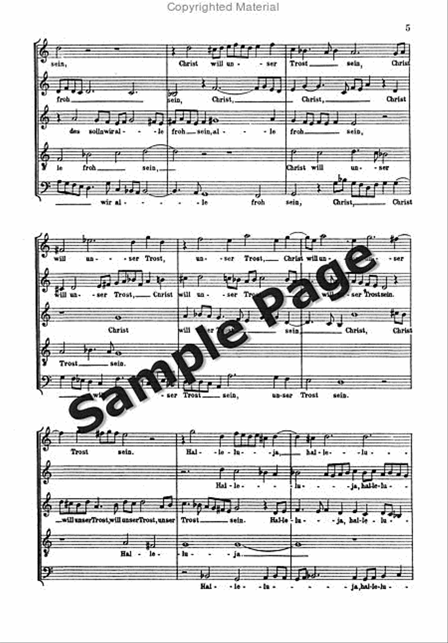 Christ Ist Erstanden SSATB scores gallery preview page 4