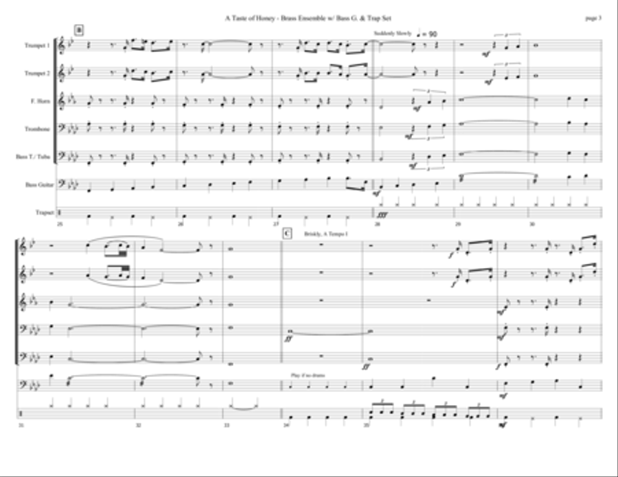 Taste of Honey Taste of Honey Horn scores gallery preview page 3