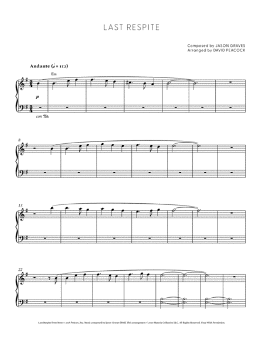 Last Respite (Moss Piano Selections) Piano Solo scores gallery preview page 4