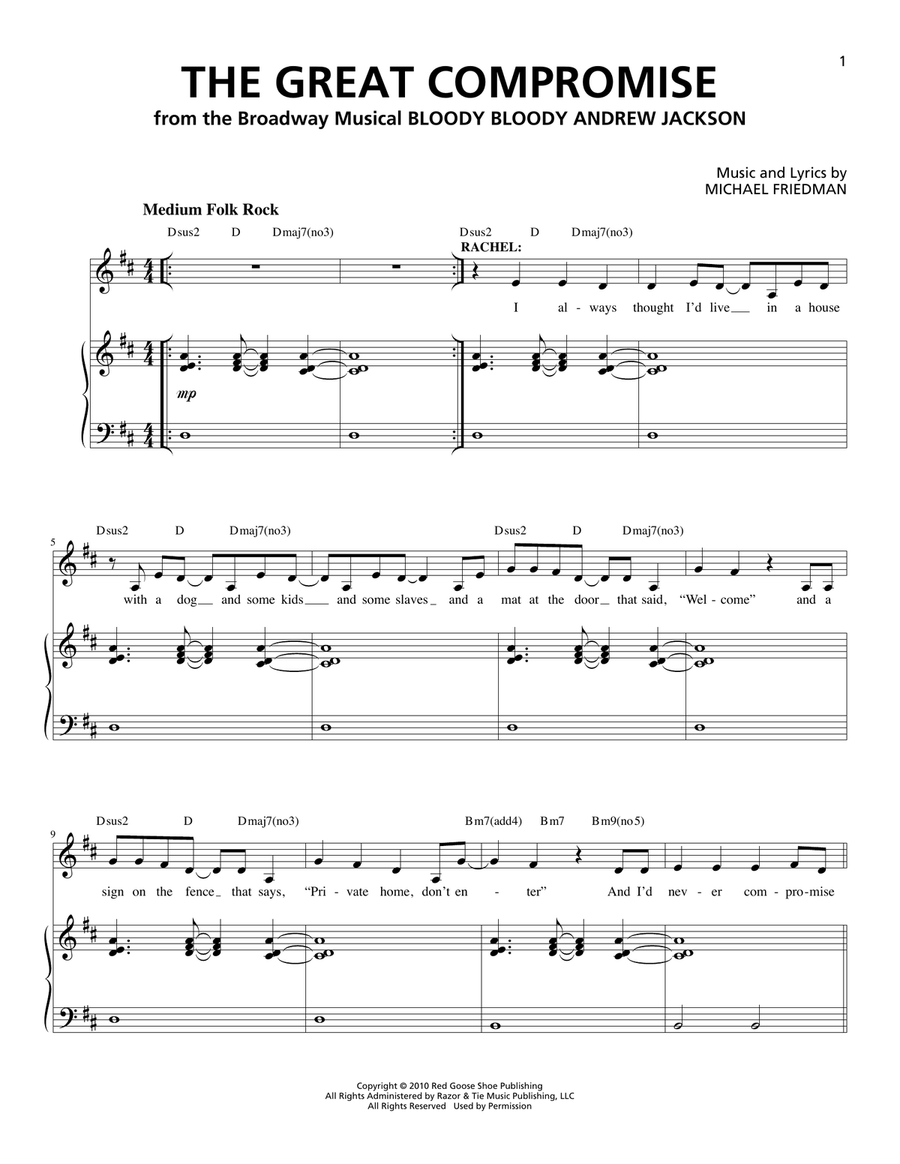 The Great Compromise Voice scores gallery preview page 1