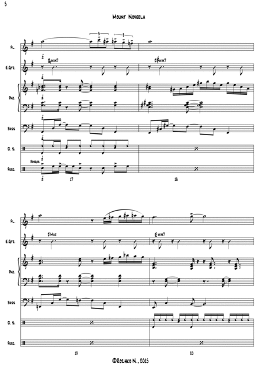 Mount Hoverla (Ukrainian Folk) Chamber Orchestra scores gallery preview page 6