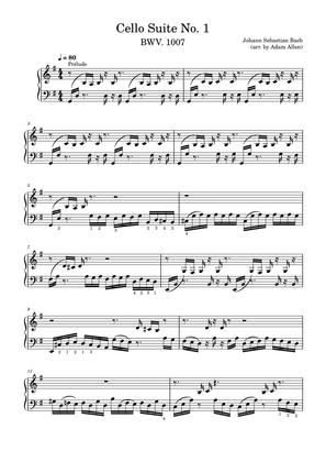 Cello Suite No. 1 in G major (Prelude)