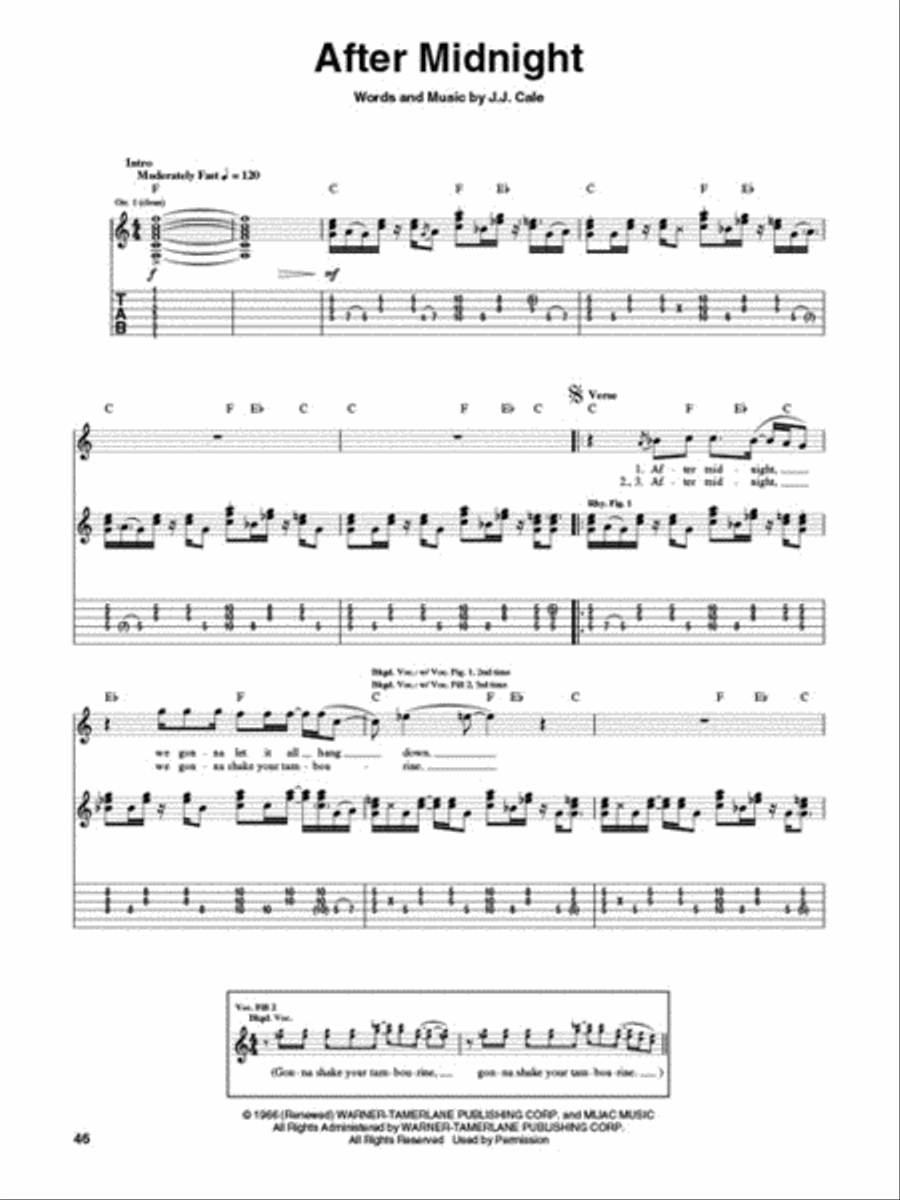 Eric Clapton – Complete Clapton Electric Guitar scores gallery preview page 4
