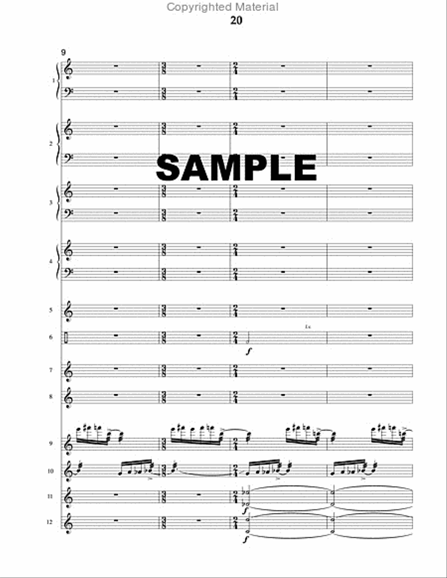 Two Antiphonal Portraits (score only) Percussion Ensemble scores gallery preview page 5