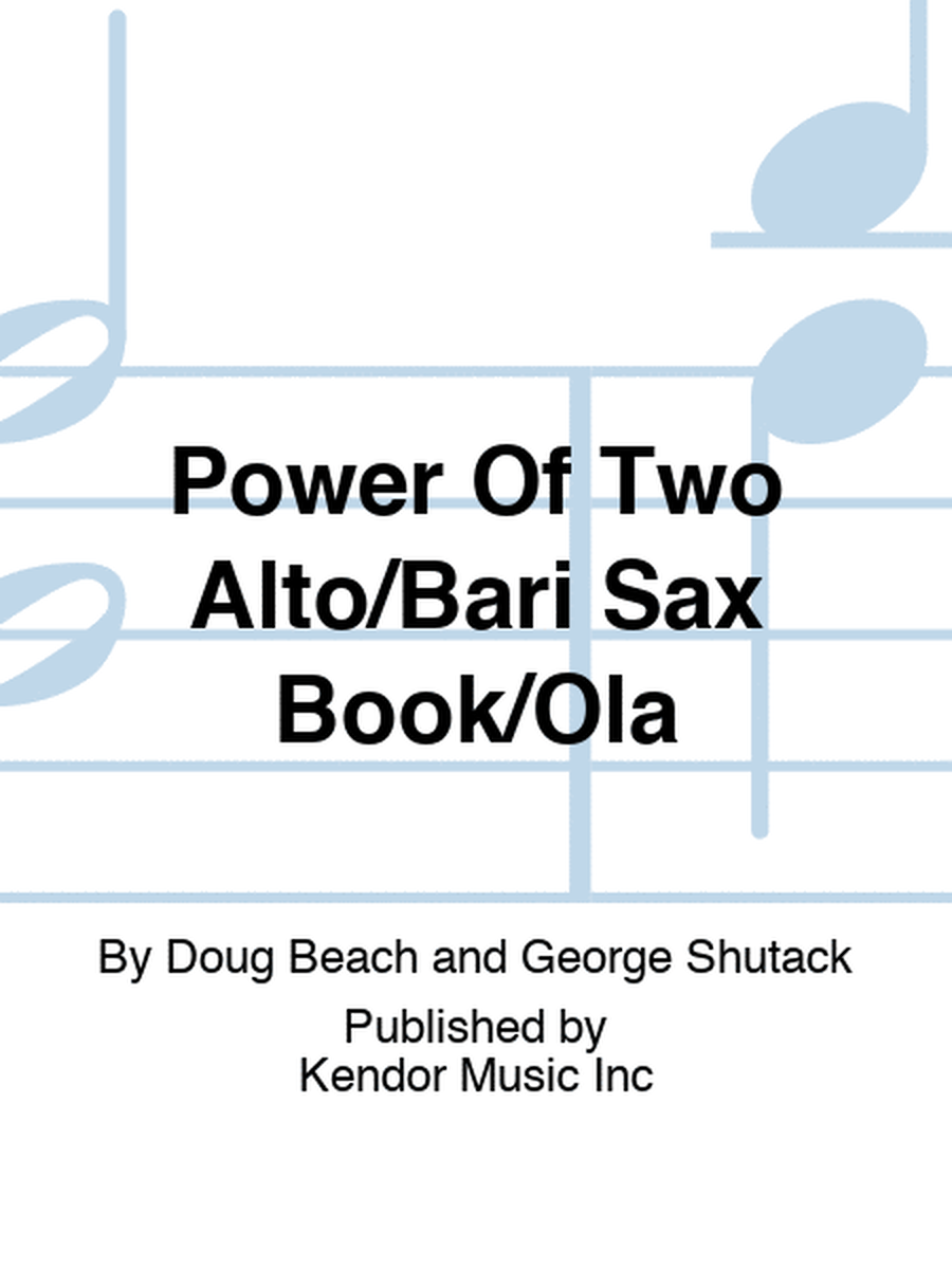 Power Of Two Alto/Bari Sax Book/Online Audio