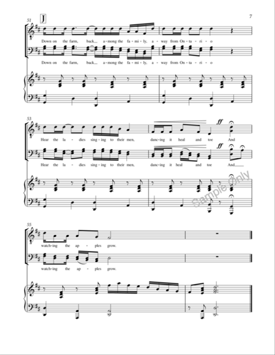 Watching The Apples Grow 3-Part scores gallery preview page 7