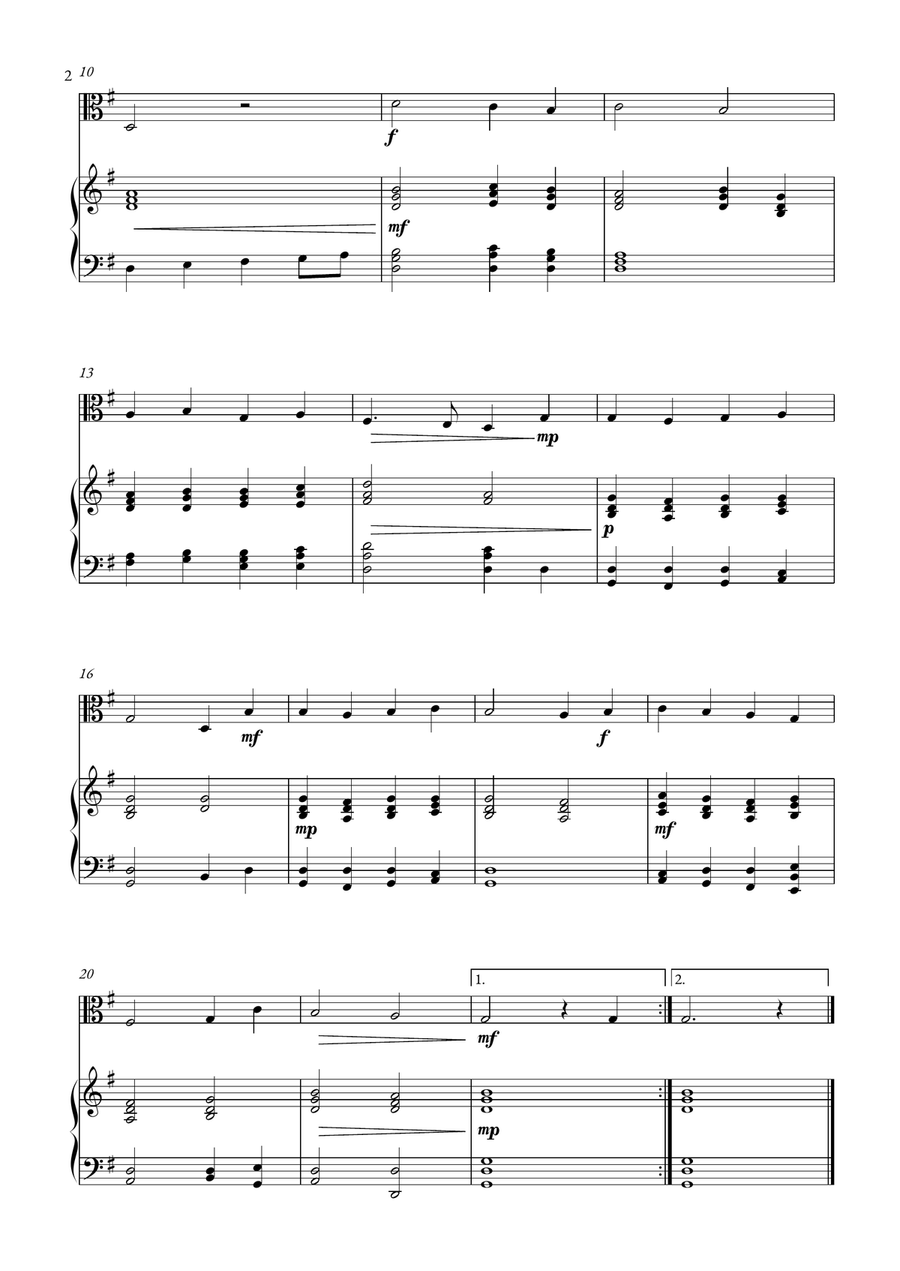 Adeste Fidelis Viola scores gallery preview page 2