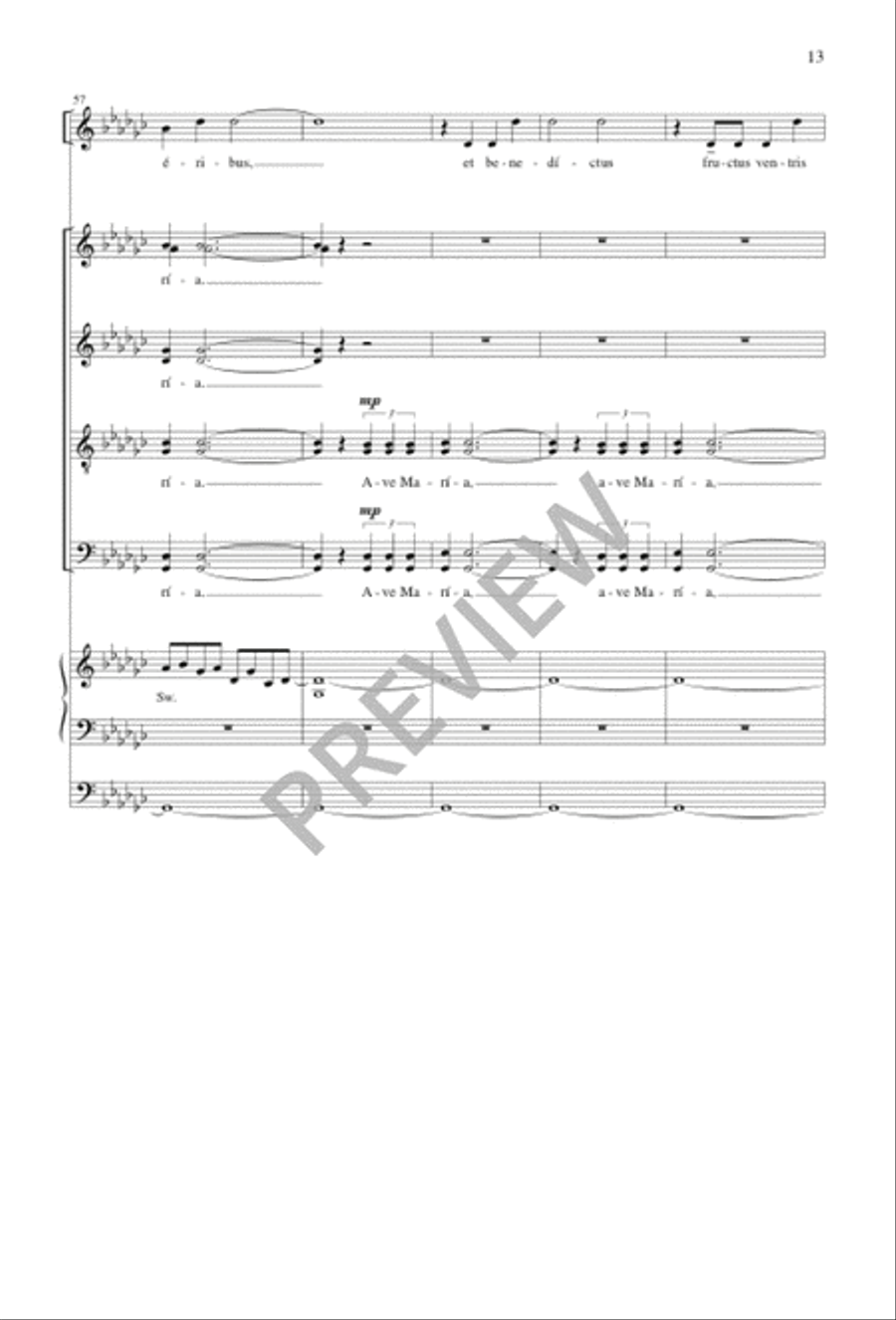 Ave Maria Ave Maria SSAATTBB scores gallery preview page 13