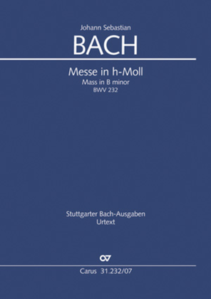 Book cover for B Minor Mass, BWV 232 (Messe in h-Moll)