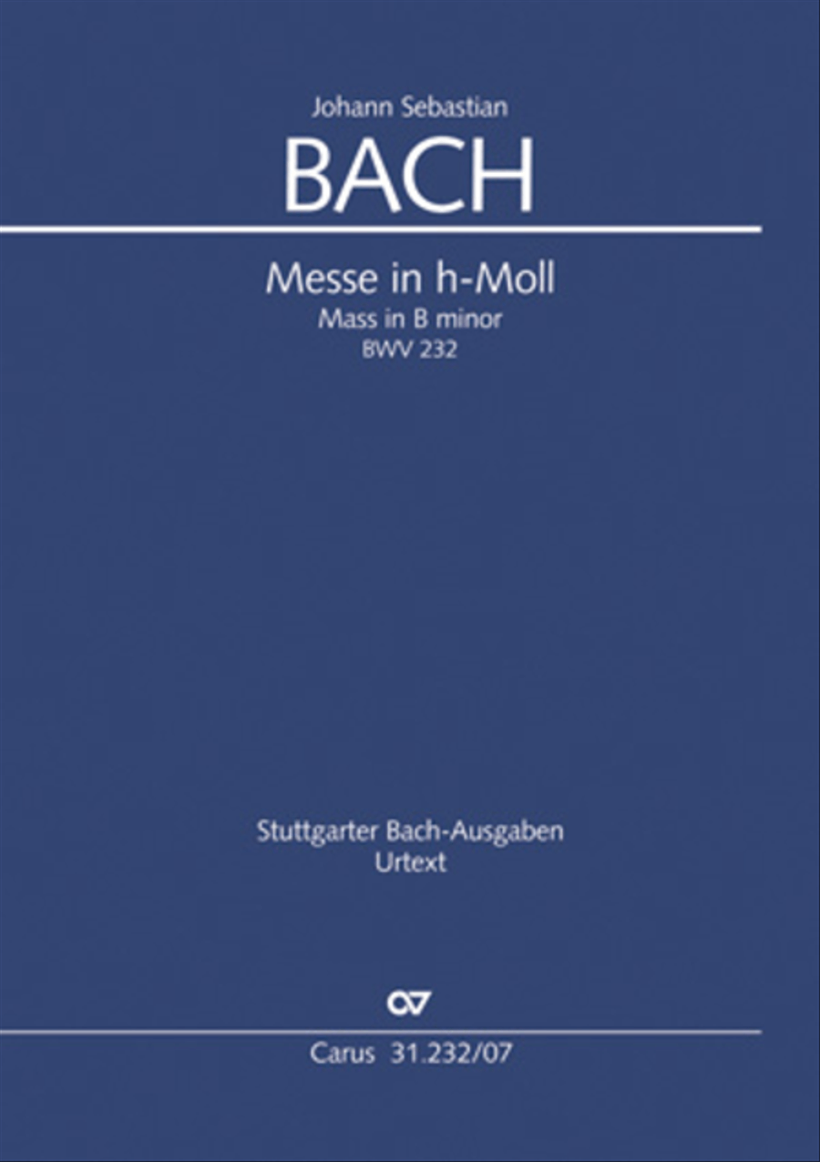 Book cover for B Minor Mass, BWV 232 (Messe in h-Moll)