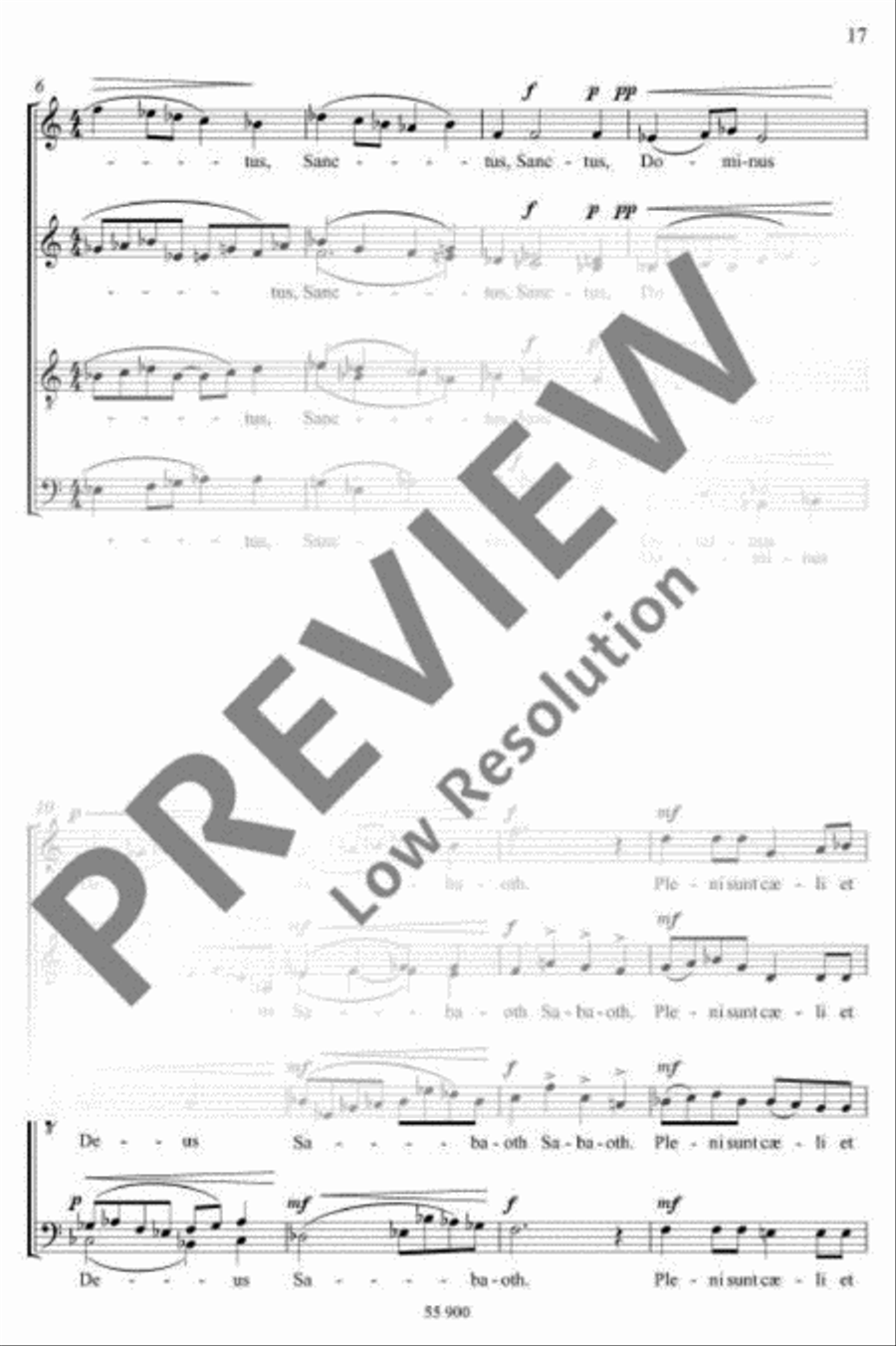 Missa brevis 4-Part scores gallery preview page 18