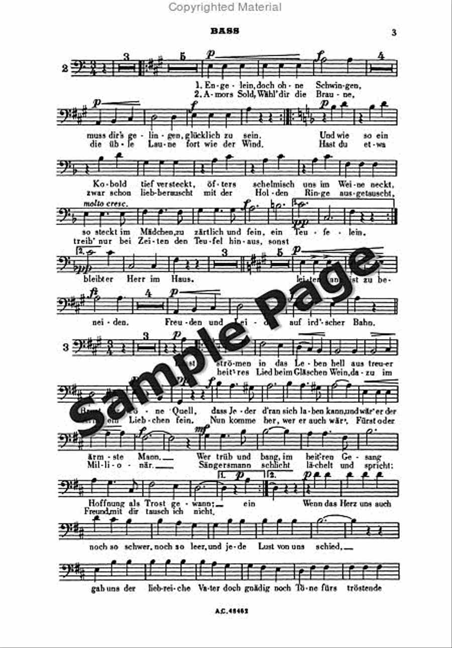 Strauss J Wein Weib+gsg Walzer Op333 4-Part scores gallery preview page 4