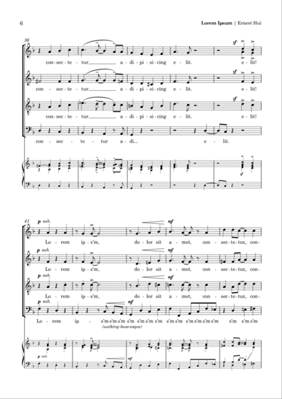 Lorem Ipsum (2011) Lorem Ipsum (2011) 4-Part scores gallery preview page 6