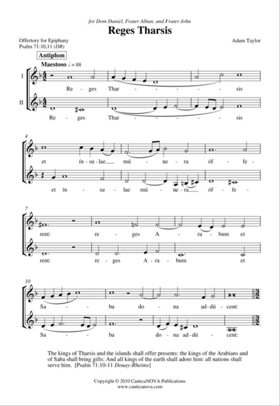 Reges Tharsis A Cappella scores gallery preview page 2