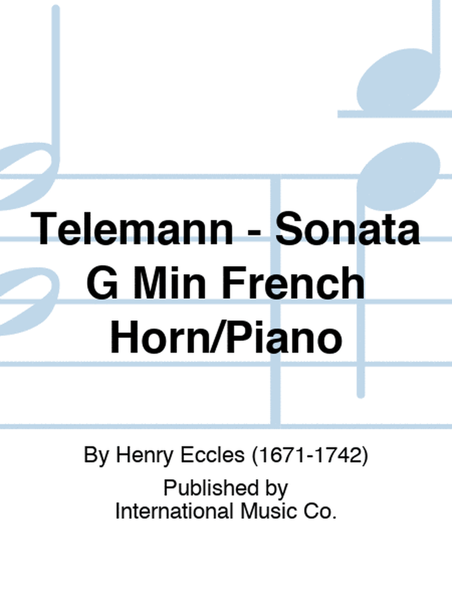 Telemann - Sonata G Min French Horn/Piano