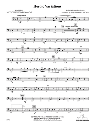 Heroic Variations: (wp) 3rd B-flat Trombone B.C.