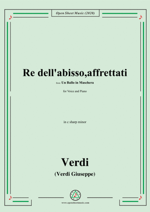 Verdi-Re dell'abisso,affrettati(Invocation Aria),in c sharp minor