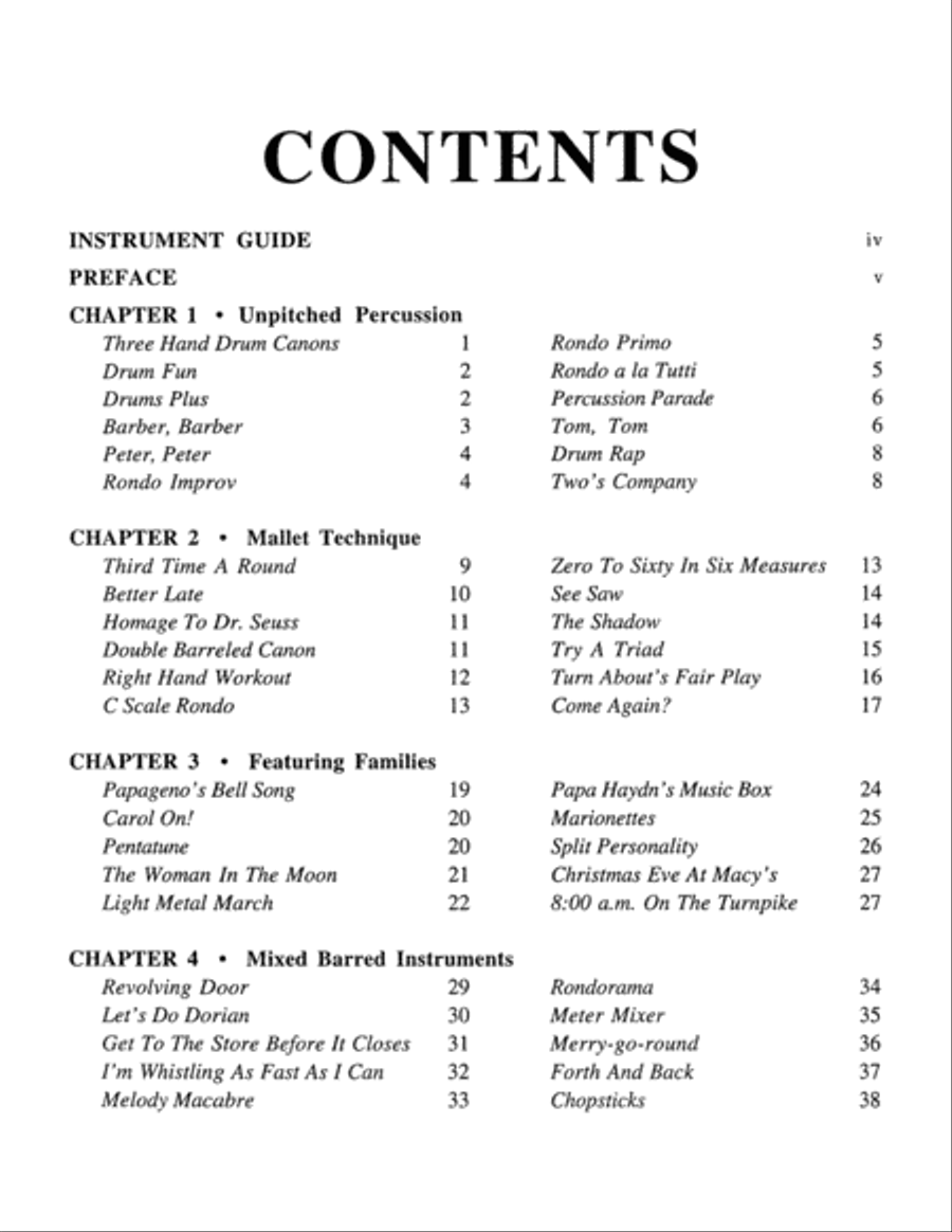 Playtime Orff Instrument scores gallery preview page 2