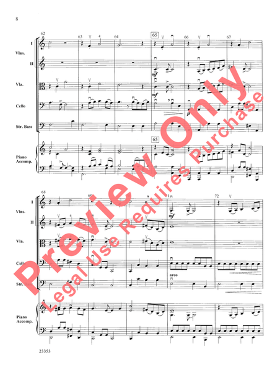 Conquistador! Conquistador! String Orchestra scores gallery preview page 9