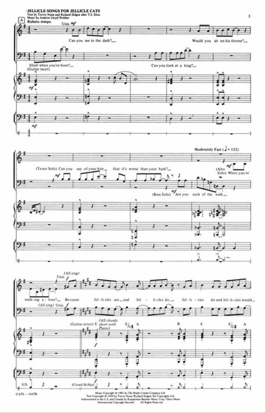 Cats (Medley) Cats (Medley) 4-Part scores gallery preview page 4