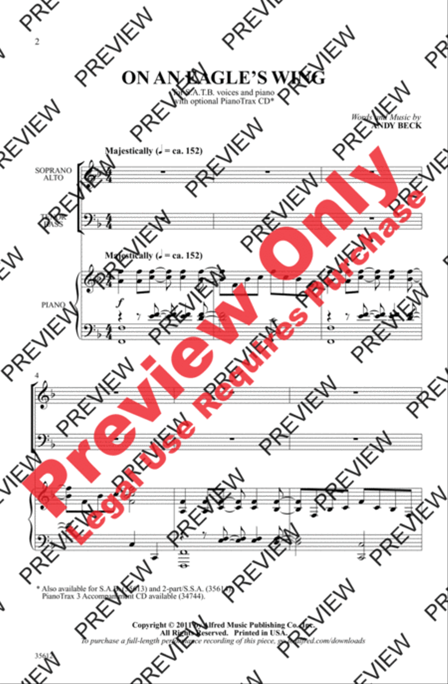 On an Eagle's Wing On an Eagle's Wing 4-Part scores gallery preview page 13