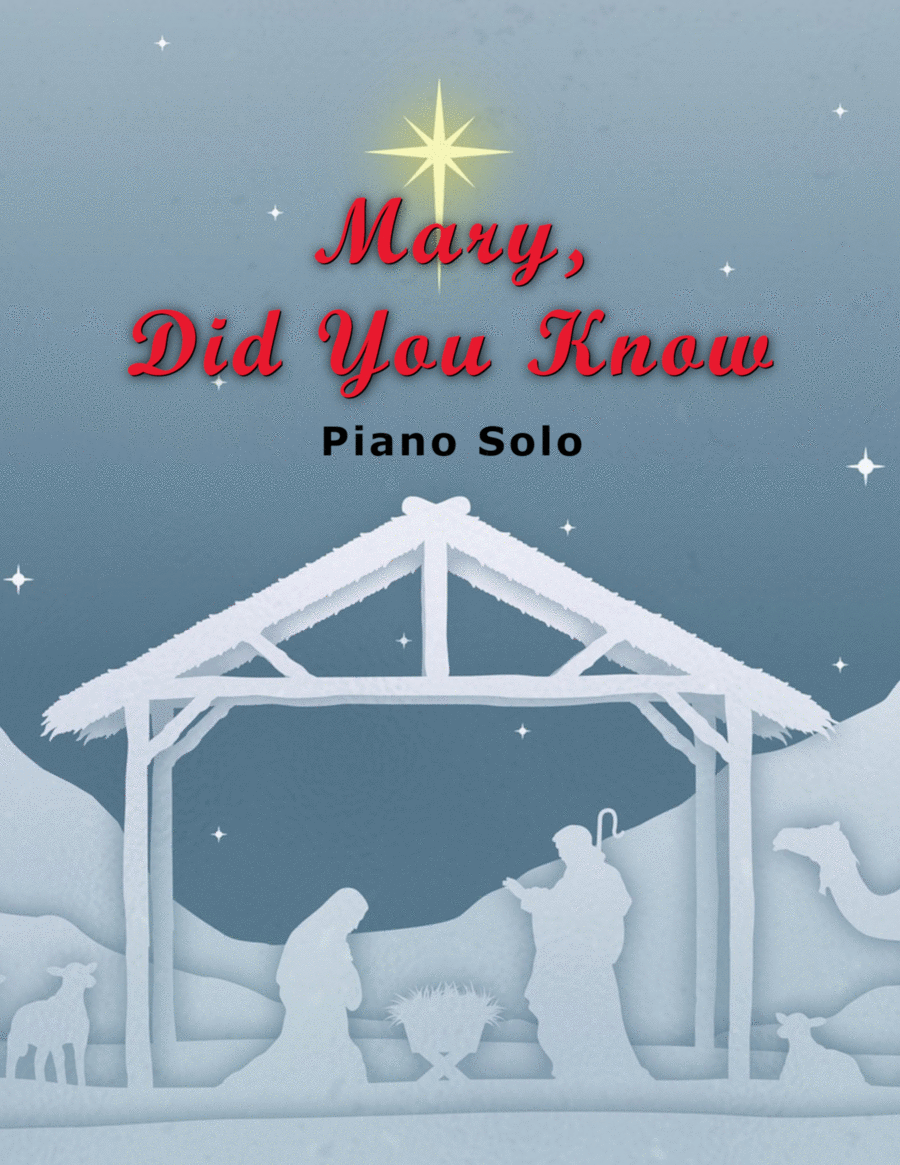 Mary, Did You Know? Piano Solo scores gallery preview page 1