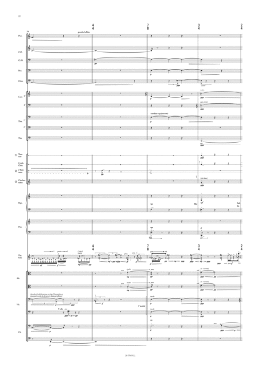 Paysages avec figures absentes - Nachlese IV Orchestra scores gallery preview page 4