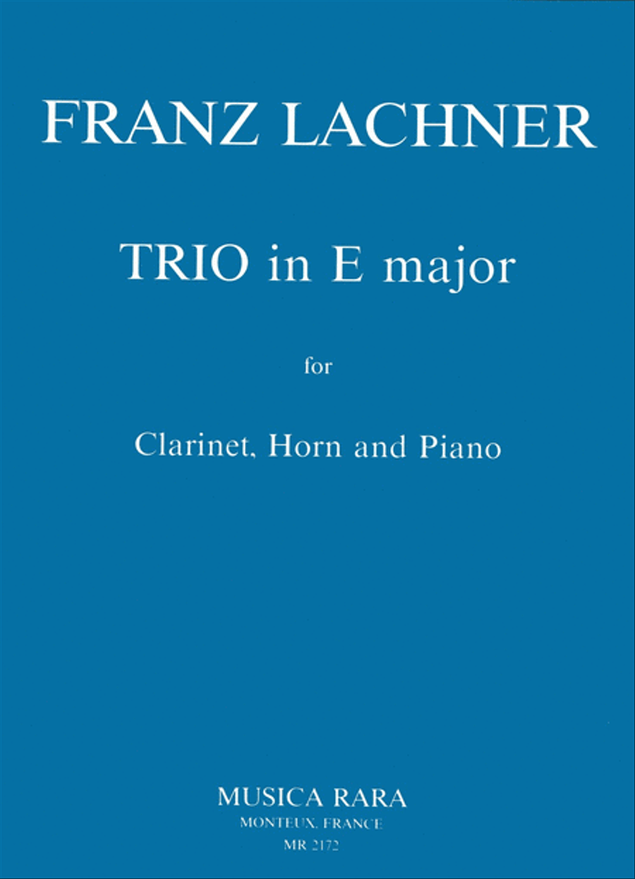 Trio in E major Piano Trio scores gallery preview page 1