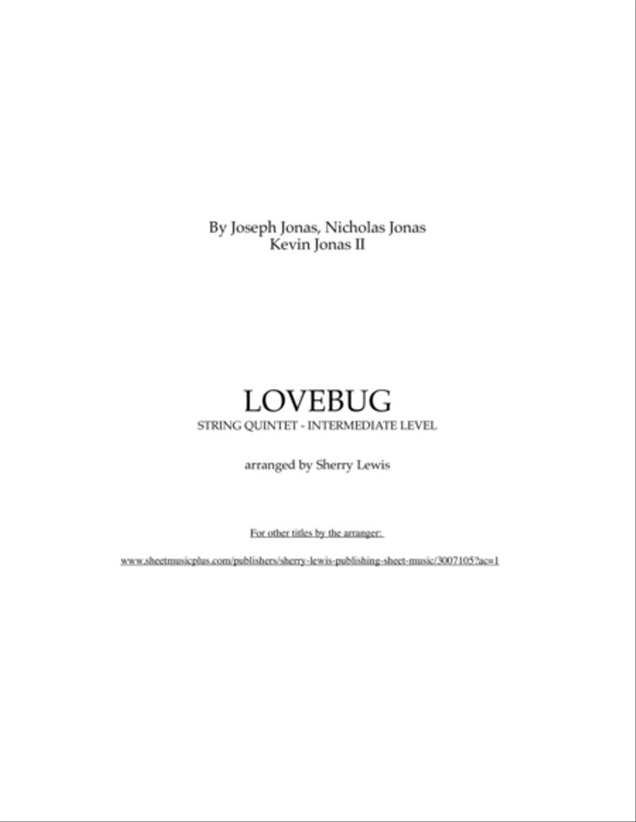 Lovebug String Quintet scores gallery preview page 2