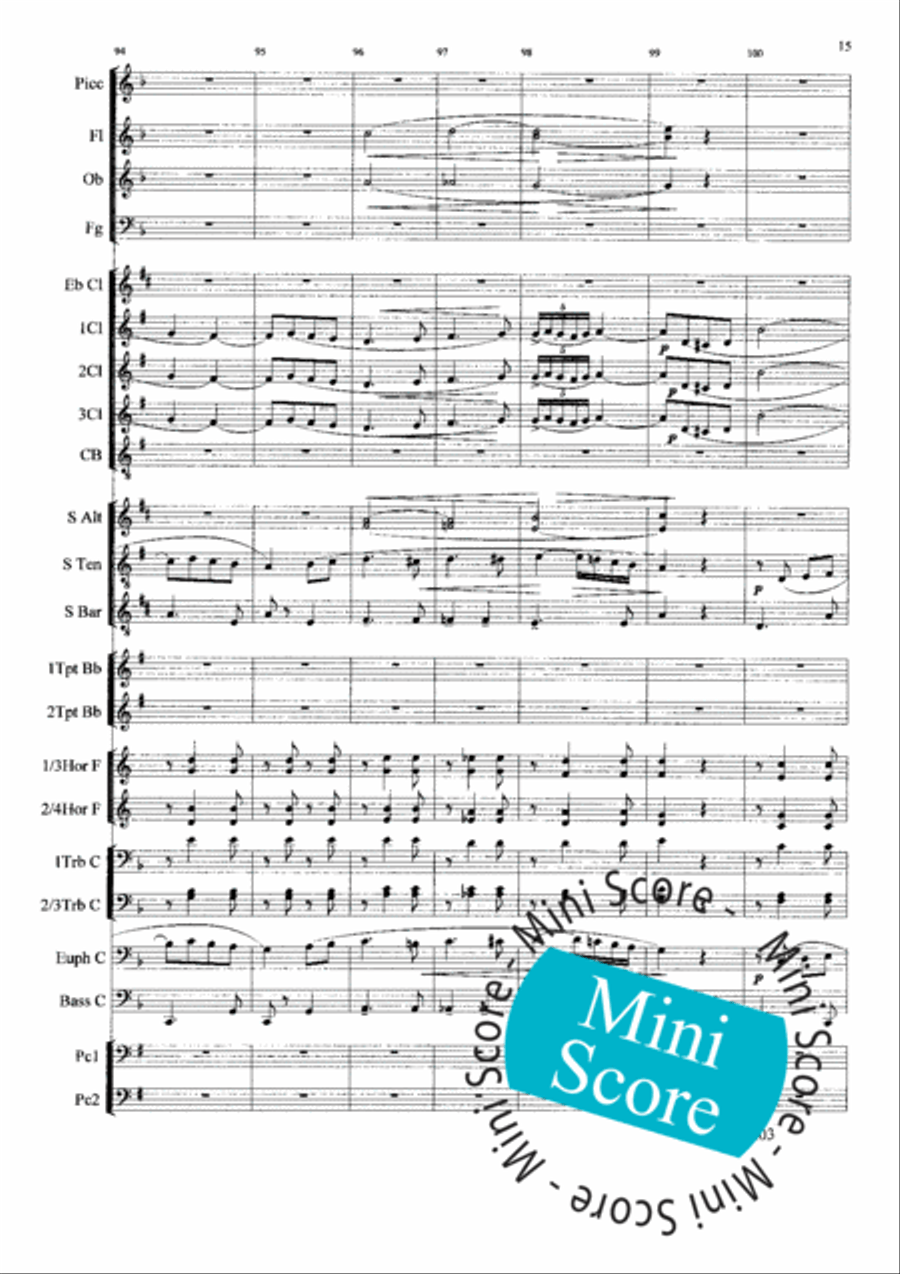 Al Centenario Concert Band scores gallery preview page 19