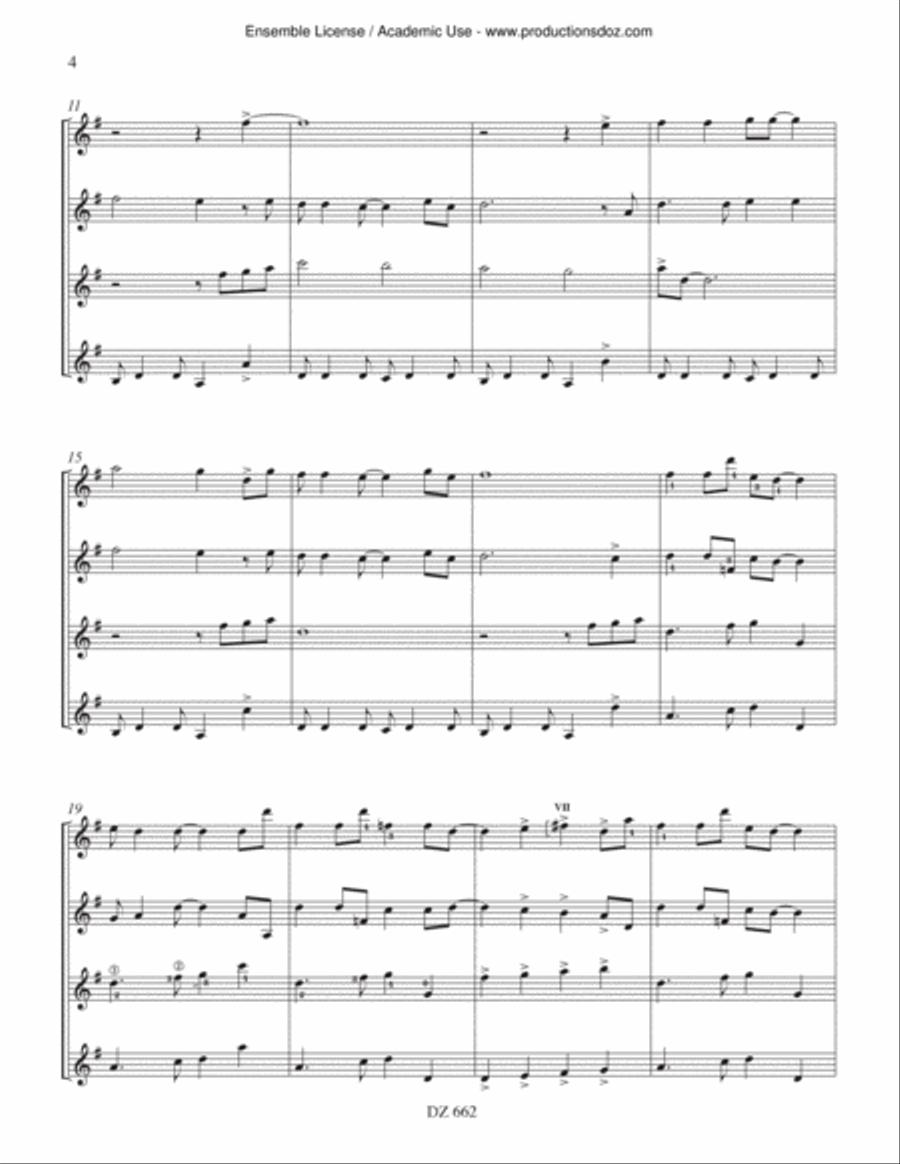 The Lost Doll - Flower Power Suite Guitar Ensemble scores gallery preview page 4
