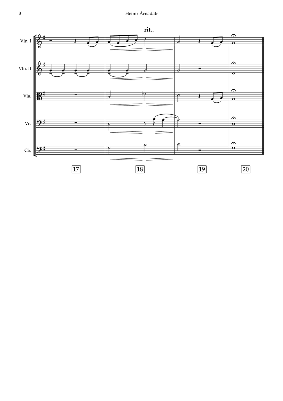 Heimr Arnadalr String Orchestra scores gallery preview page 4