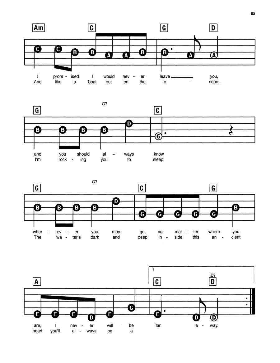 Lullabye (Goodnight, My Angel) Electronic Keyboard scores gallery preview page 2