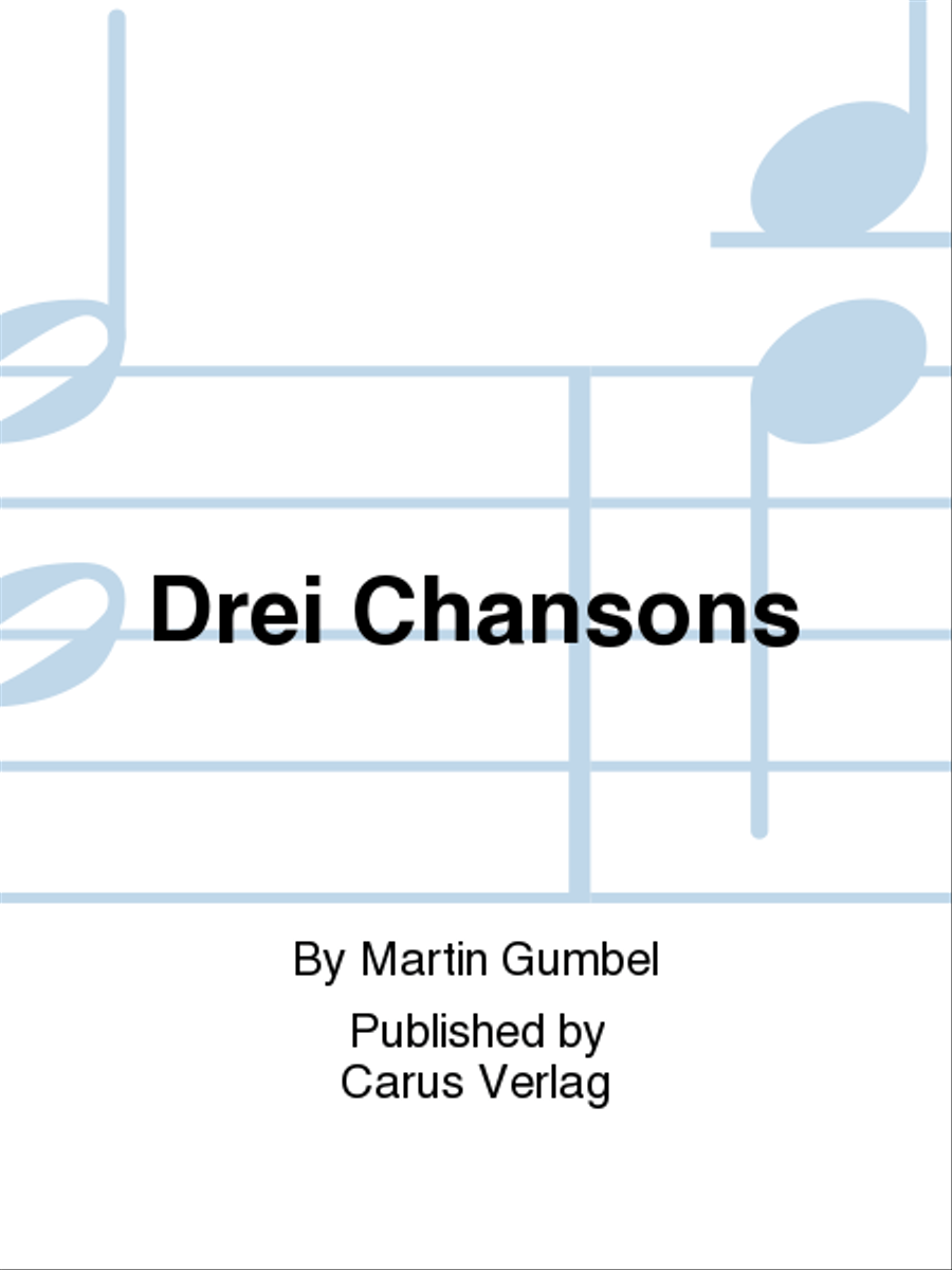 Drei Chansons Flute Solo scores gallery preview page 1