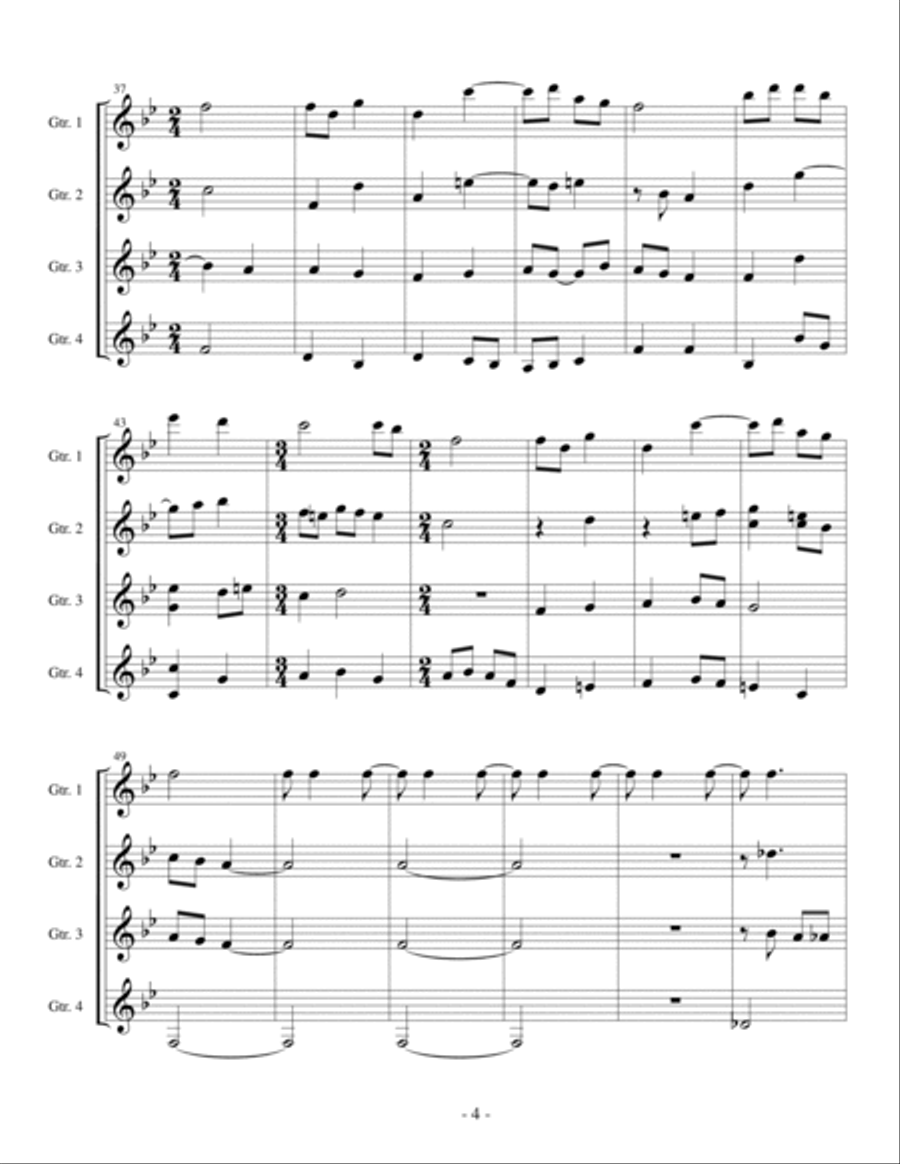 Andante Cantabile Acoustic Guitar scores gallery preview page 4