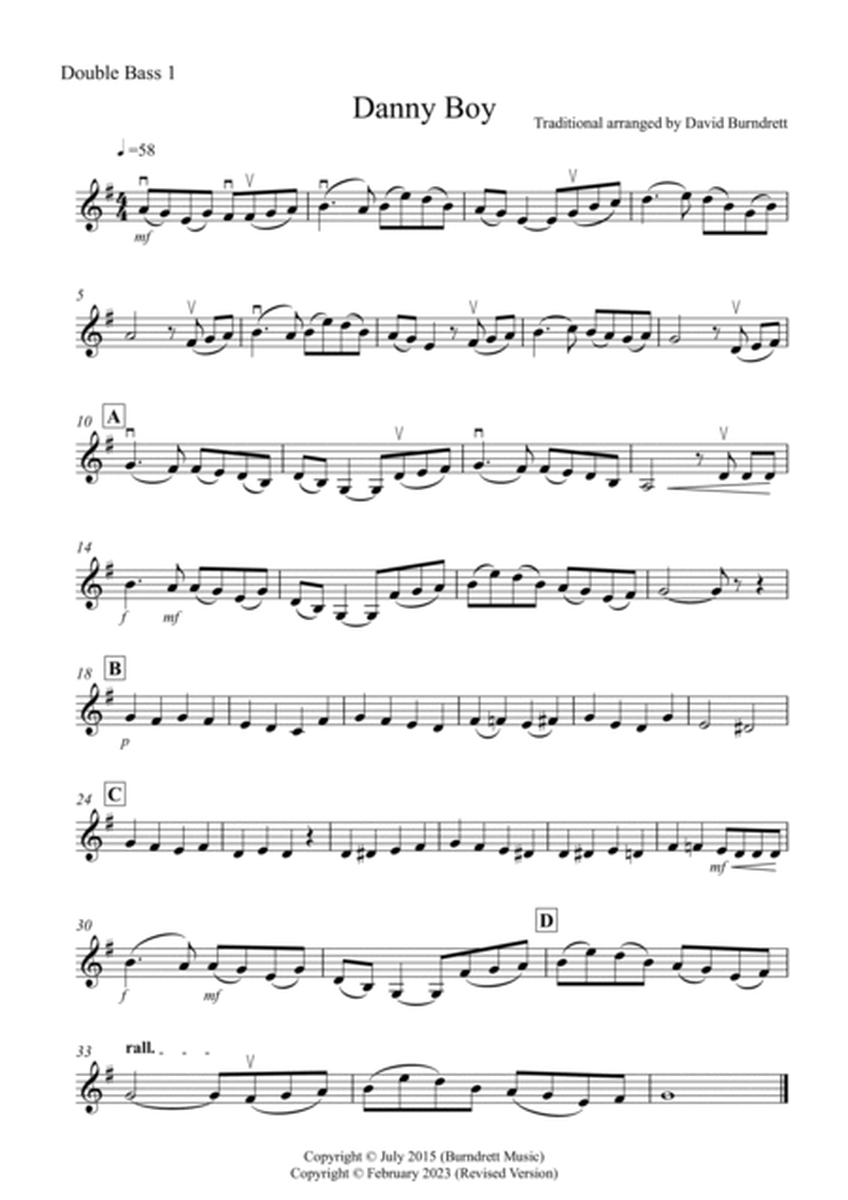 Danny Boy for Double Bass (mixed standard) Quartet image number null
