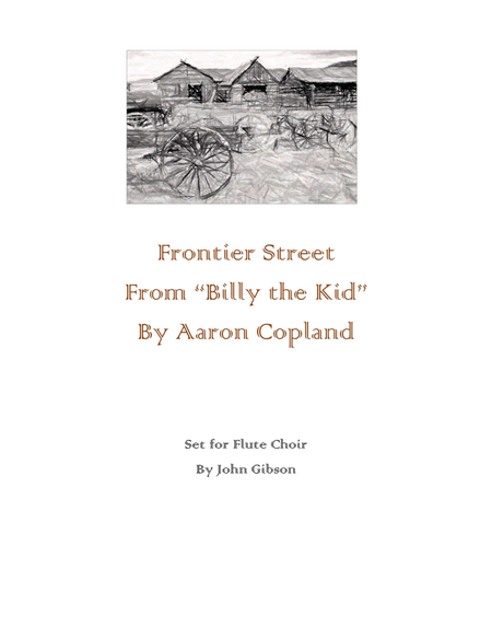 Copland - Street In A Frontier Town for Flute Choir image number null
