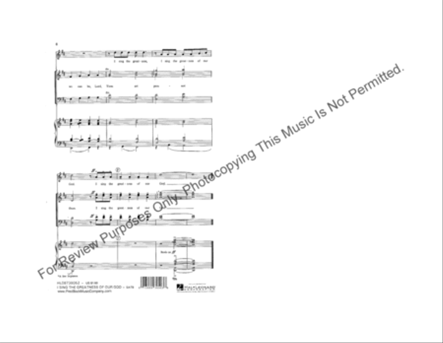 I Sing the Greatness of Our God Trombone scores gallery preview page 5