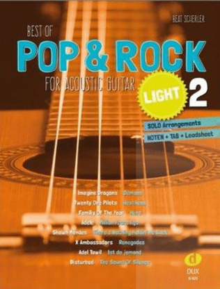 Book cover for Best of Pop & Rock for Acoustic Guitar light 2
