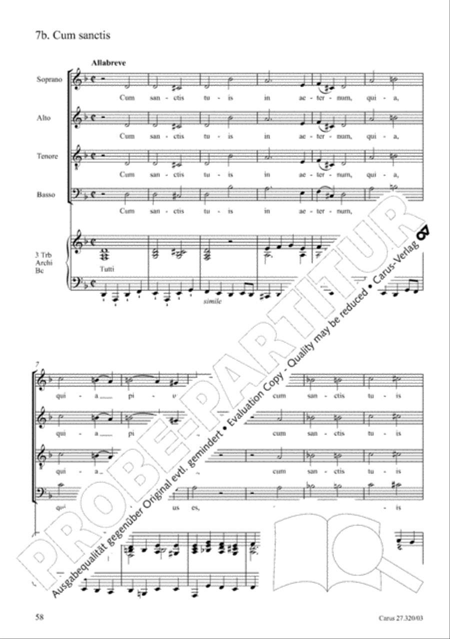 Requiem in D minor 4-Part scores gallery preview page 59