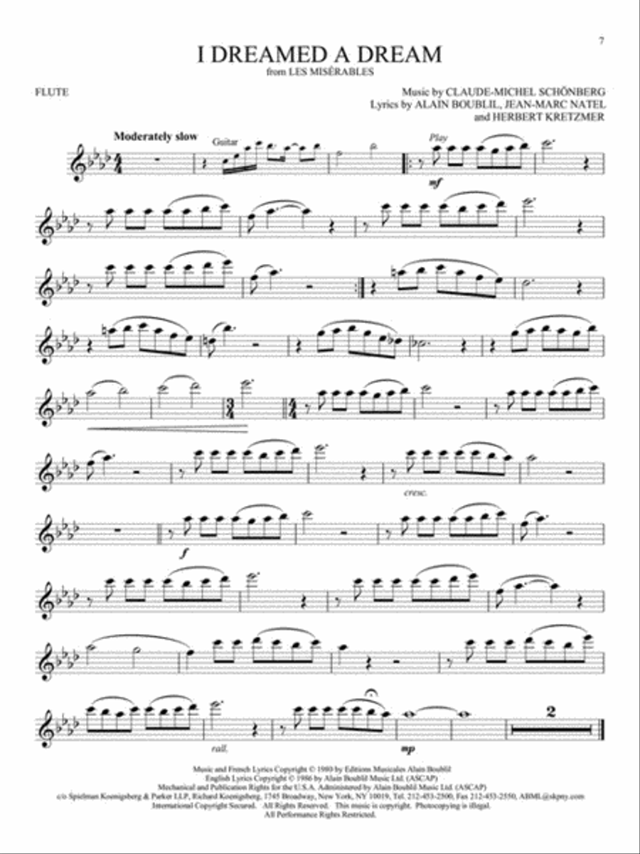 Songs from A Star Is Born, La La Land, The Greatest Showman, and More Movie Musicals Flute Solo scores gallery preview page 5