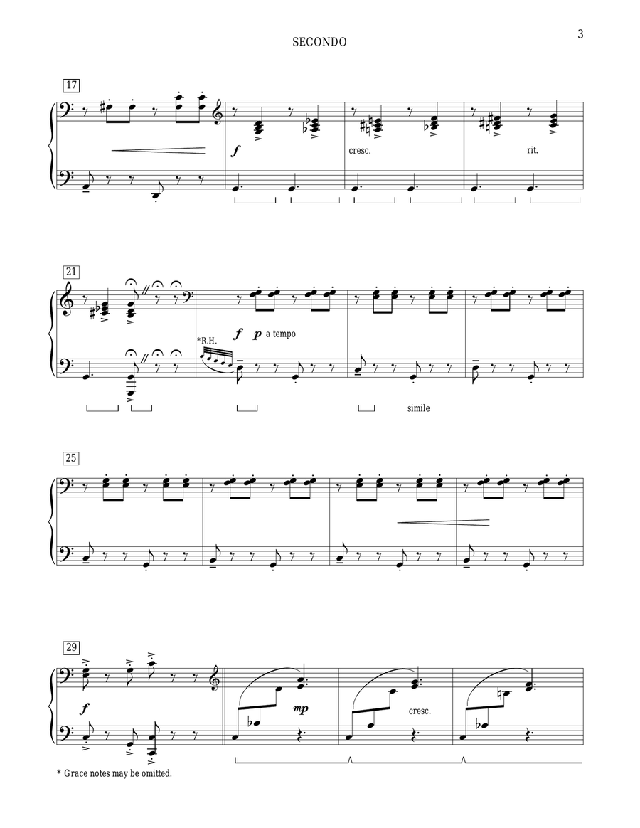 Fiesta Mariachi Piano Duet scores gallery preview page 3